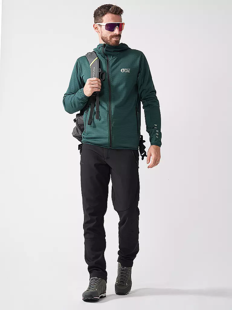 PICTURE | Herren Unterzieh Fleecejacke Bake Grid Fleece | dunkelblau