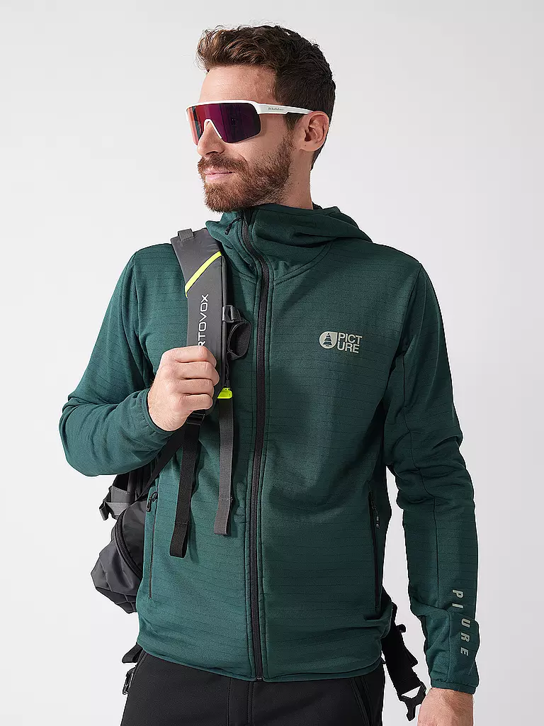 PICTURE | Herren Unterzieh Fleecejacke Bake Grid Fleece | dunkelblau
