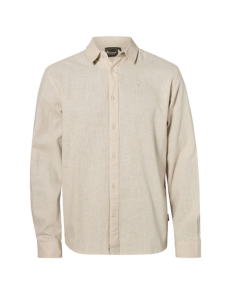 PINEWOOD Herren Hemd Värnamo InsectSafe Hanf Mix beige | XXL