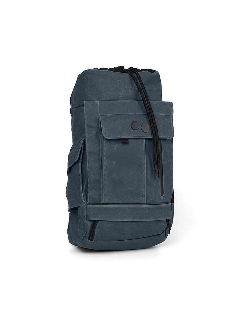 PINQPONQ | Rucksack Blok Medium Coated Blue | blau