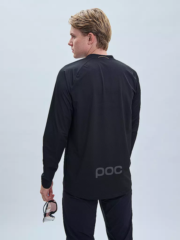 POC | Herren Radshirt Essential MTB Lite LS | schwarz