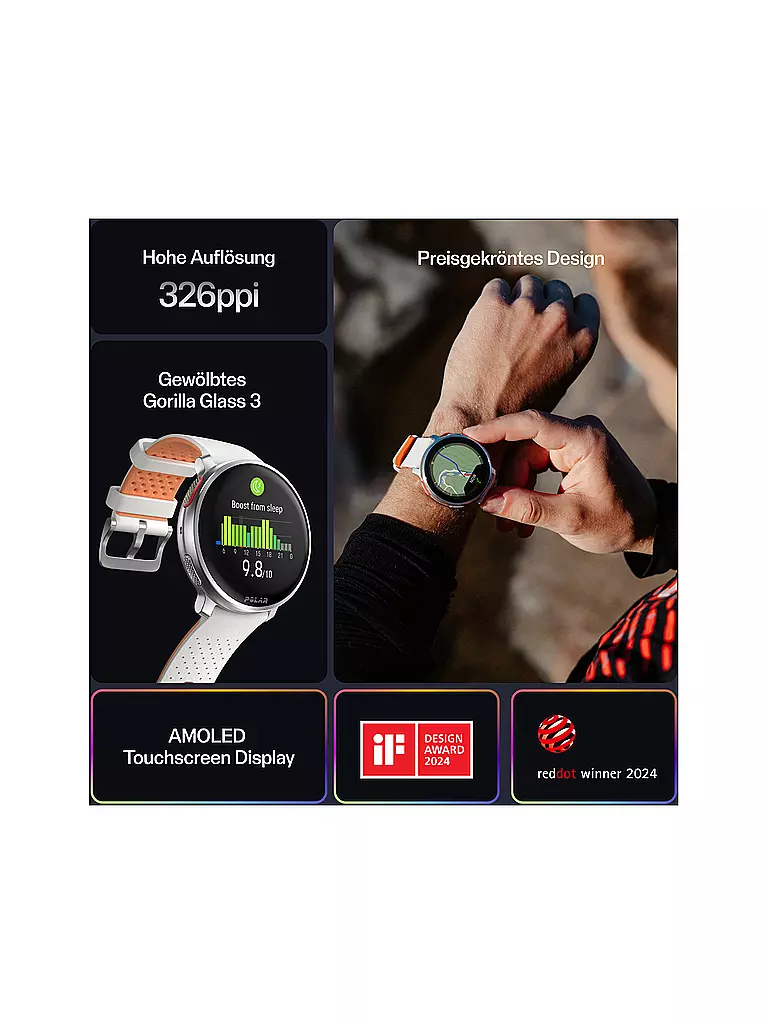 POLAR | GPS-Multisportuhr Vantage V3 S-L | beige