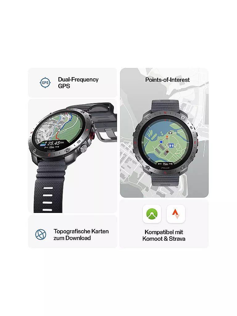 POLAR | Outdoor-Multisportuhr Grit X2 Pro | schwarz