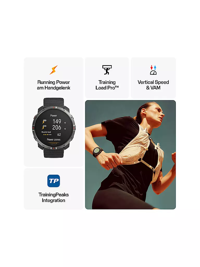 POLAR | Outdoor-Multisportuhr Grit X2 S-L | braun