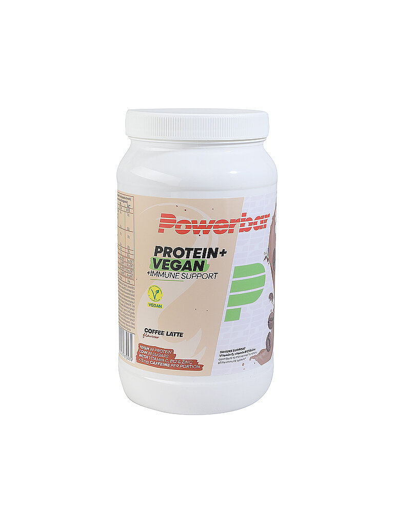 POWER BAR Getränkepulver Protein+Vegan Immune 570g Kaffee/Milch weiss — Bild 2