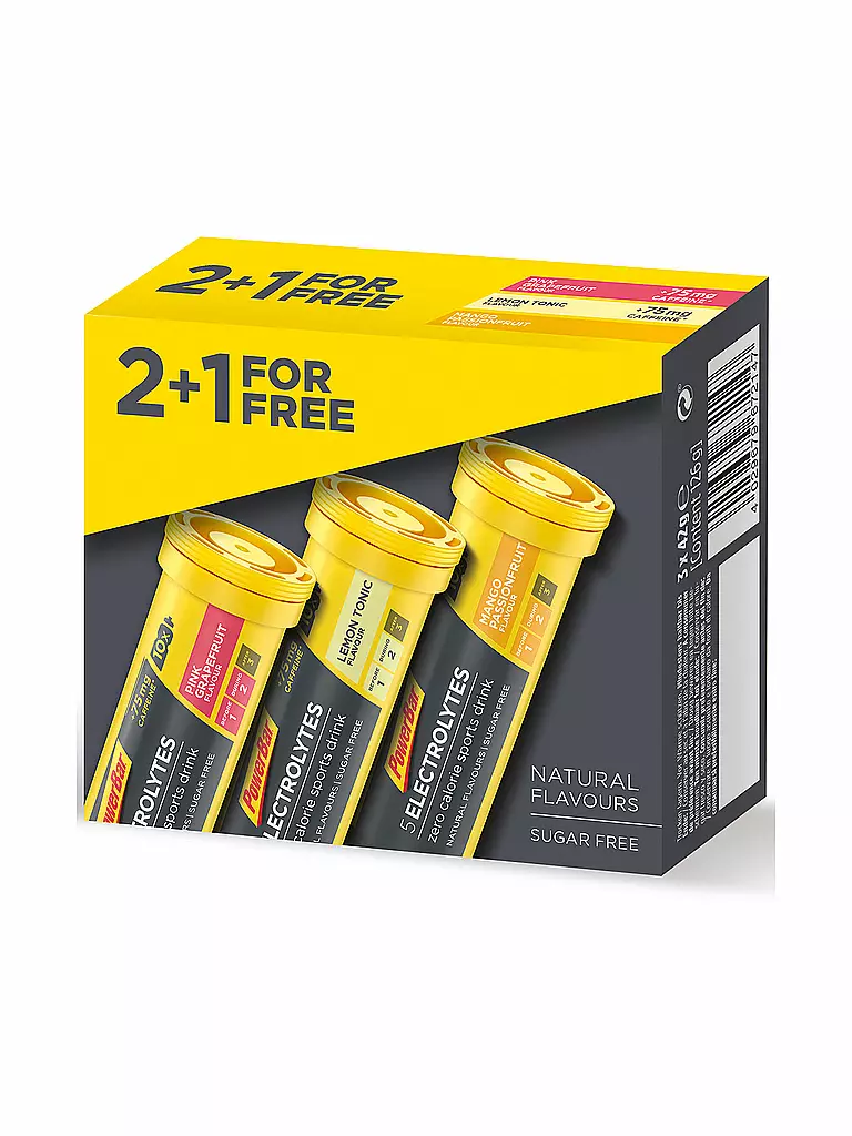 POWER BAR | 5 Electrolytes Brausetabletten Multipack 2+1 gratis | gelb