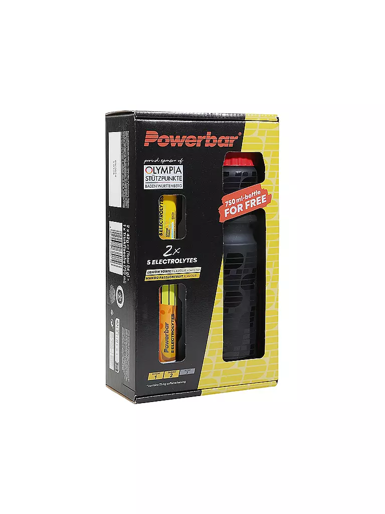 POWER BAR | 5 Electrolytes Multiflavour + Trinkflasche 750ml  | bunt