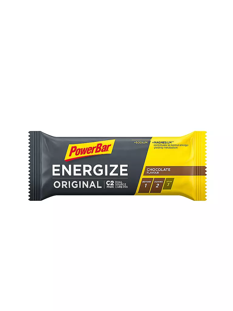 POWER BAR | Energieriegel Energize Original Chocolate 55g | gelb