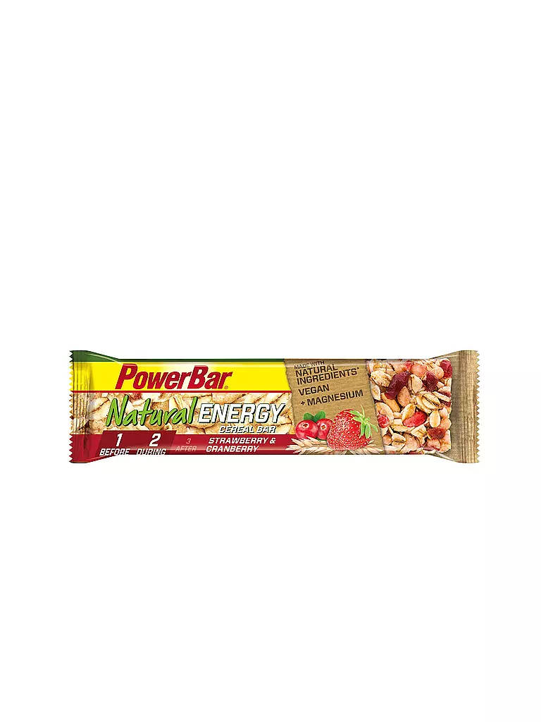 POWER BAR | Energieriegel Natural Energy Cereal Strawberry-Cranberry 40g | bunt