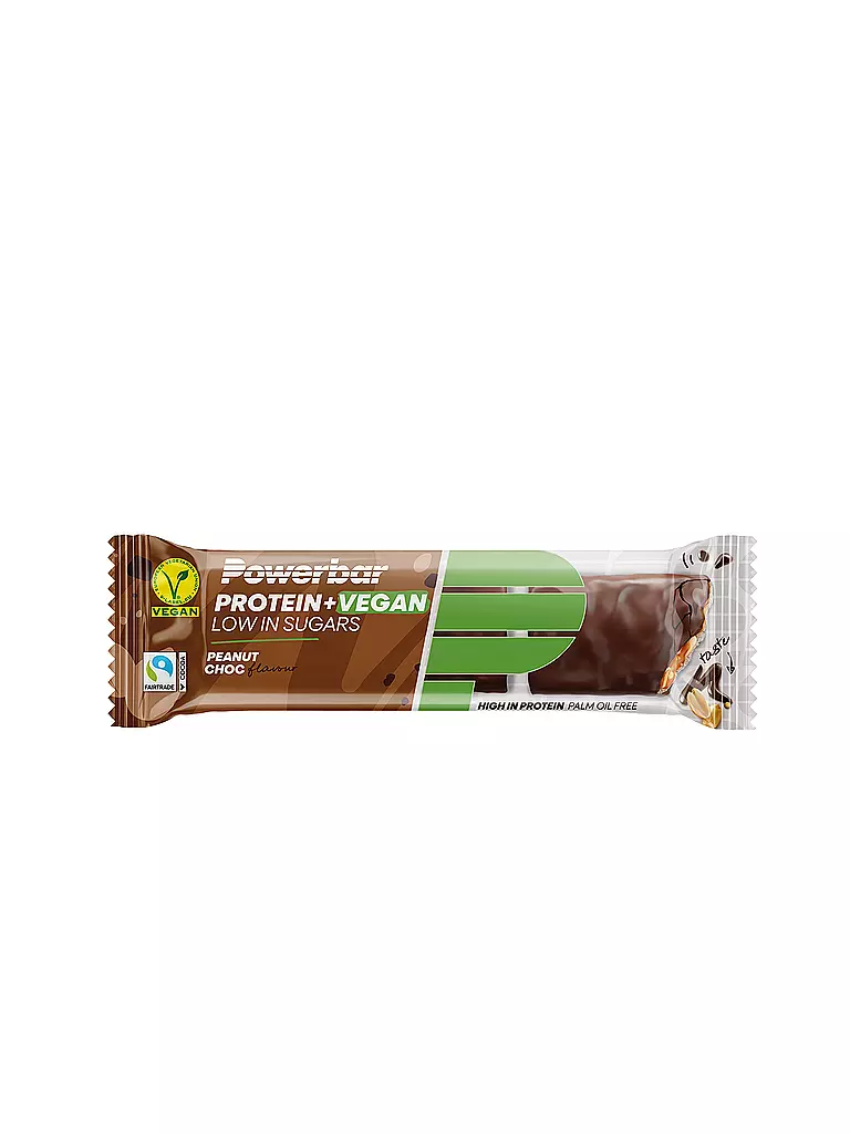 POWER BAR | Energieriegel Protein+ Vegan Peanut Chocolate | gelb