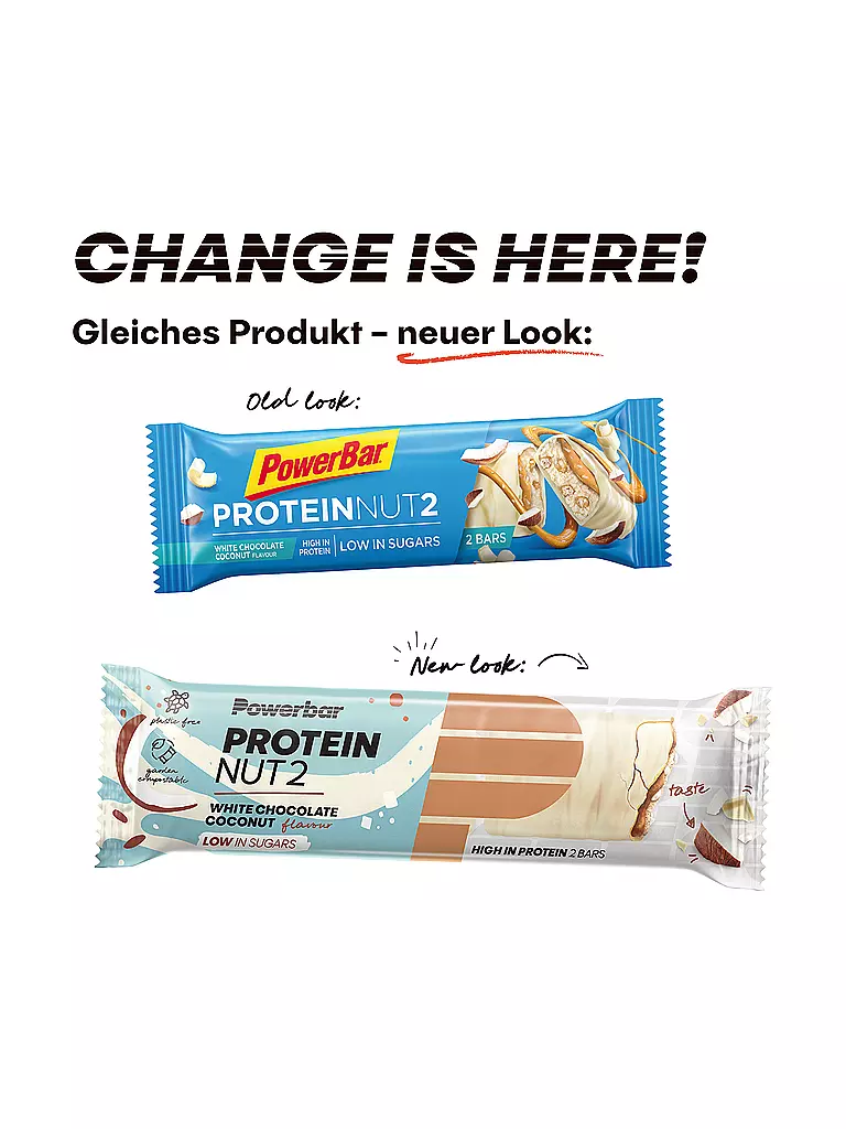 POWER BAR | Protein Nut2 Riegel White Chocolate Coconut 45g | bunt