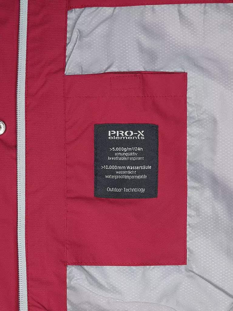 PRO-X ELEMENTS | Damen Regenjacke Carrie A-D | beere