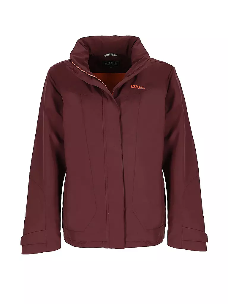 PRO-X ELEMENTS | Damen Regenjacke Cindy 2L Wattiert | beere