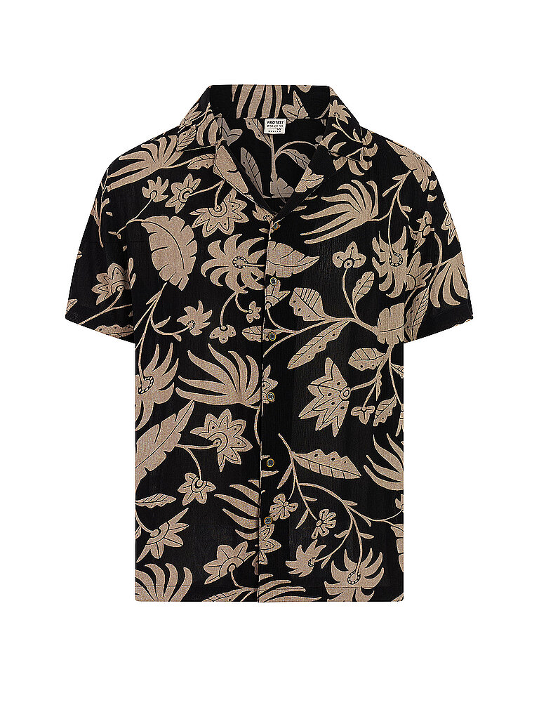 PROTEST Herren Beachhemd PRTMarrick schwarz | S