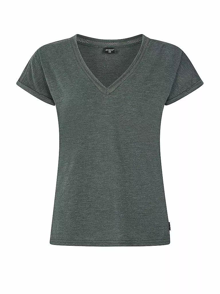 PROTEST | Damen T-Shirt PRTMONDAYS  | dunkelgrün