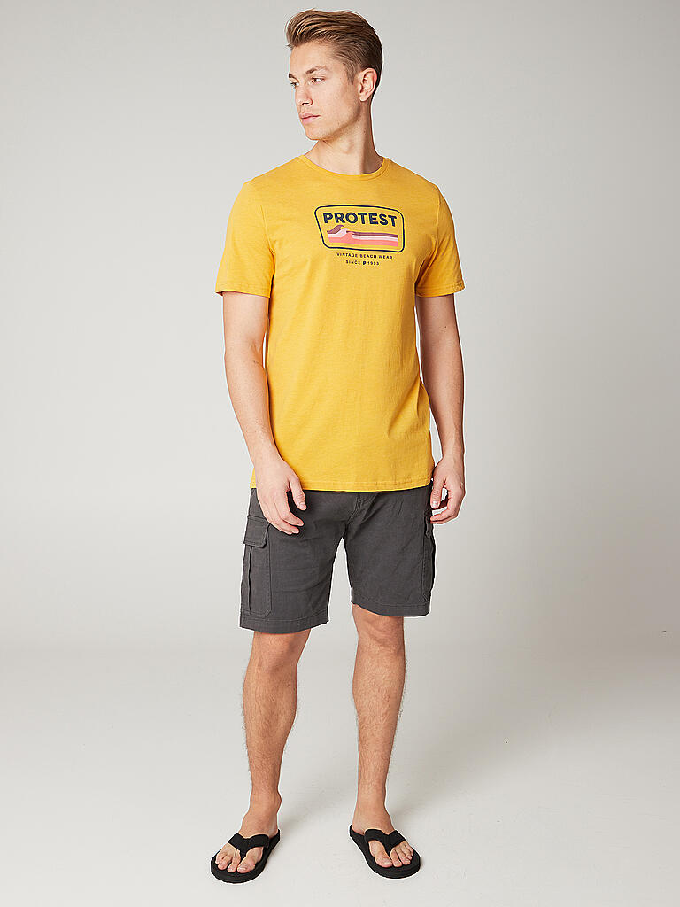 PROTEST | Herren Beachshirt Prtcaarlo  | gelb