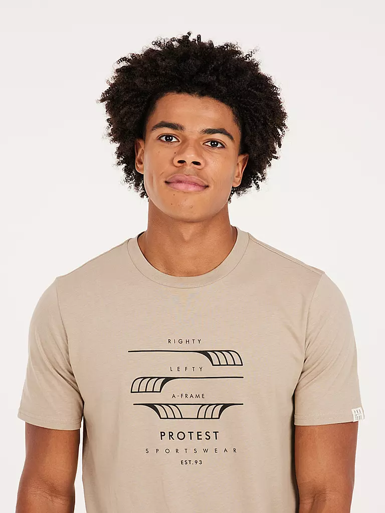 PROTEST | Herren T-Shirt PRTRIMBLE  | beige