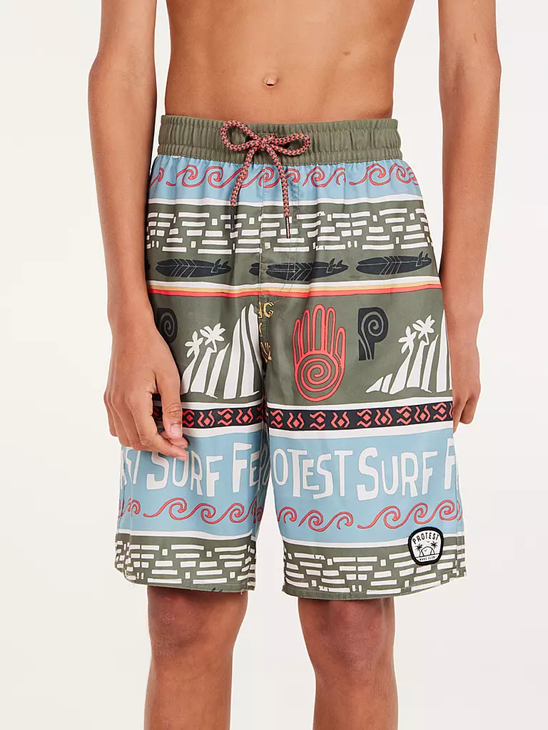 PROTEST | Jungen Badeshort PRTCINEMA JR | olive