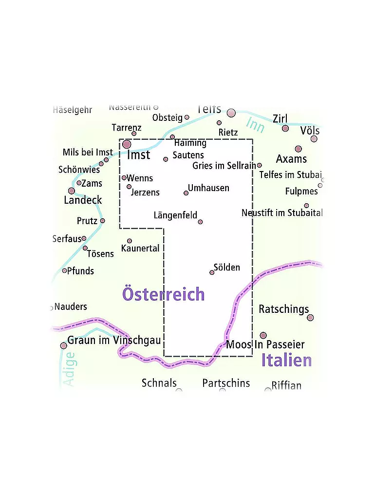 PUBLICPRESS | Wander- und Radkarte Ötztal, 1:35.000 | keine Farbe