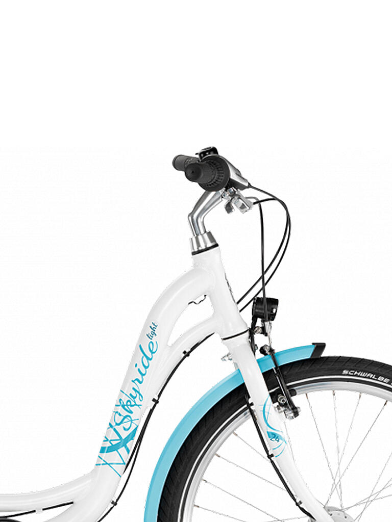 PUKY | Mädchen Fahrrad Skyride 24-8 Alu S-Ride light 2022 | weiß
