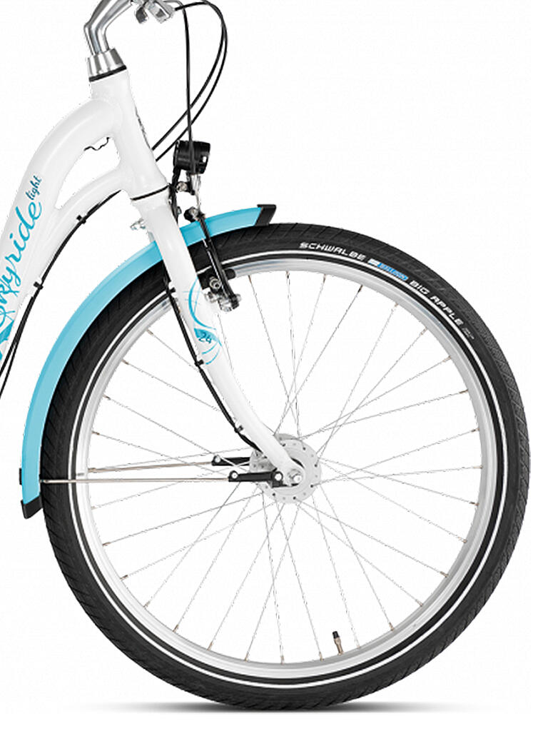 PUKY | Mädchen Fahrrad Skyride 24-8 Alu S-Ride light 2022 | weiß