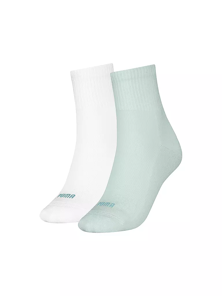 PUMA |  Damen Freizeitsocken Heart Logo Short Crew 2er Pkg.  | hellgrün