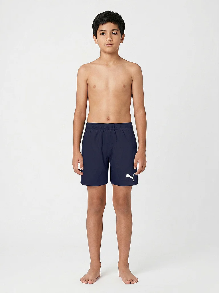PUMA Jungen Badeshorts Mid Length dunkelblau | 140 — Bild 3