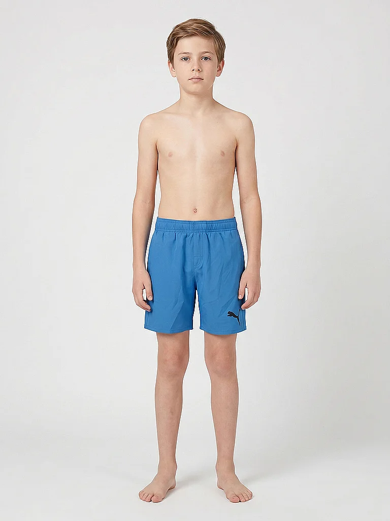 PUMA Jungen Badeshorts Mid Length blau | 152 — Bild 3