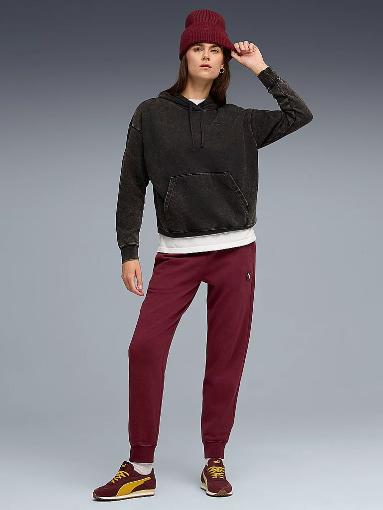 PUMA Damen Jogginghose ESS ELEVATED dunkelrot | XL — Bild 3