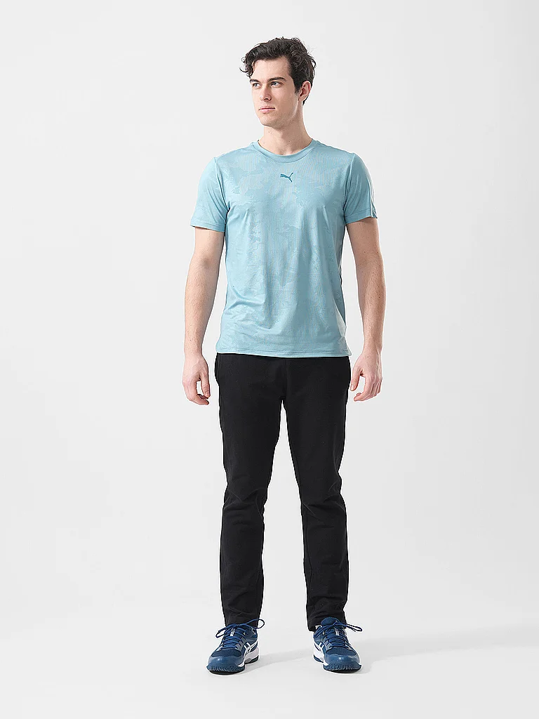 PUMA Herren Fitnessshirt Cloudspun Embossed hellblau | S — Bild 3