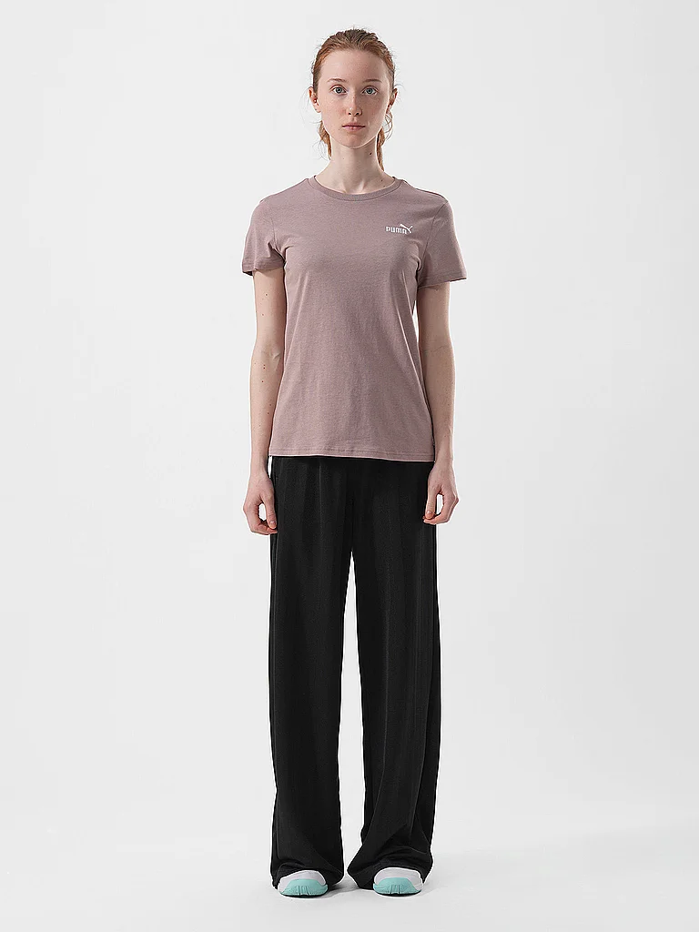 PUMA Damen T-Shirt ESS Small No. 1 Logo hellbraun | M — Bild 3