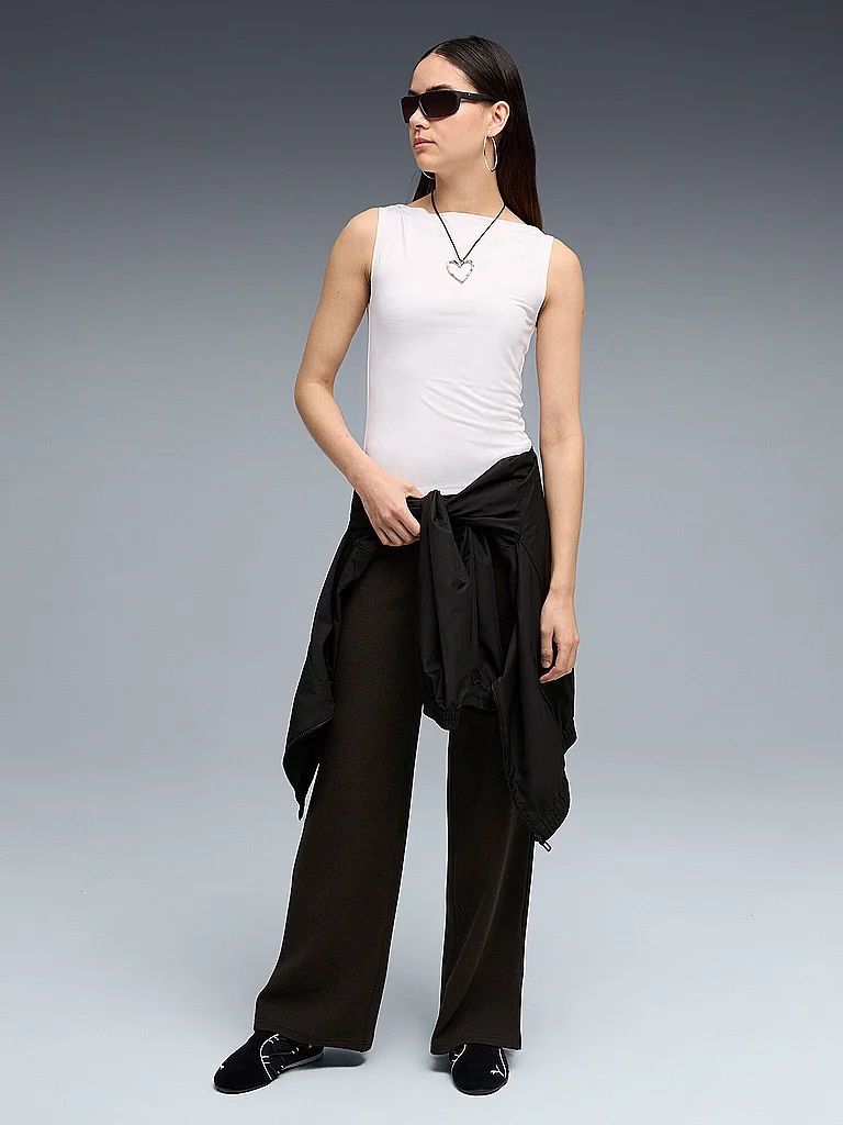 PUMA Damen Jogginghose Essentials Elevated High-Waist schwarz | S — Bild 3
