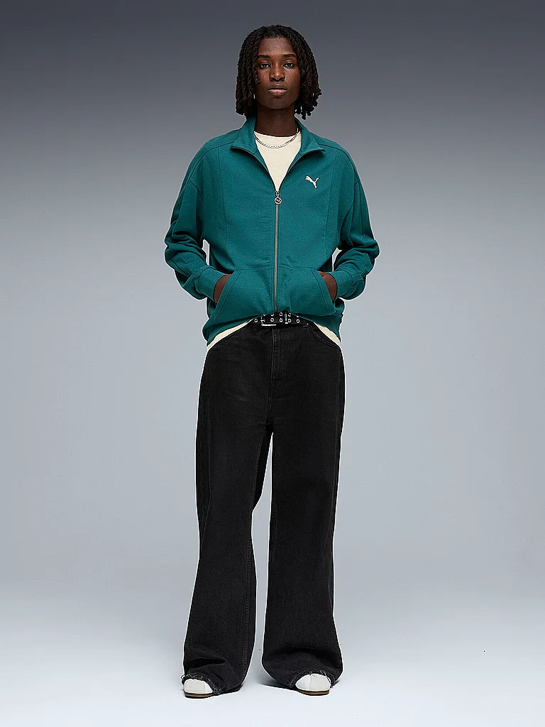 PUMA Herren Kapuzenjacke Class Relaxed Pinnacle Track Jack petrol | M — Bild 3