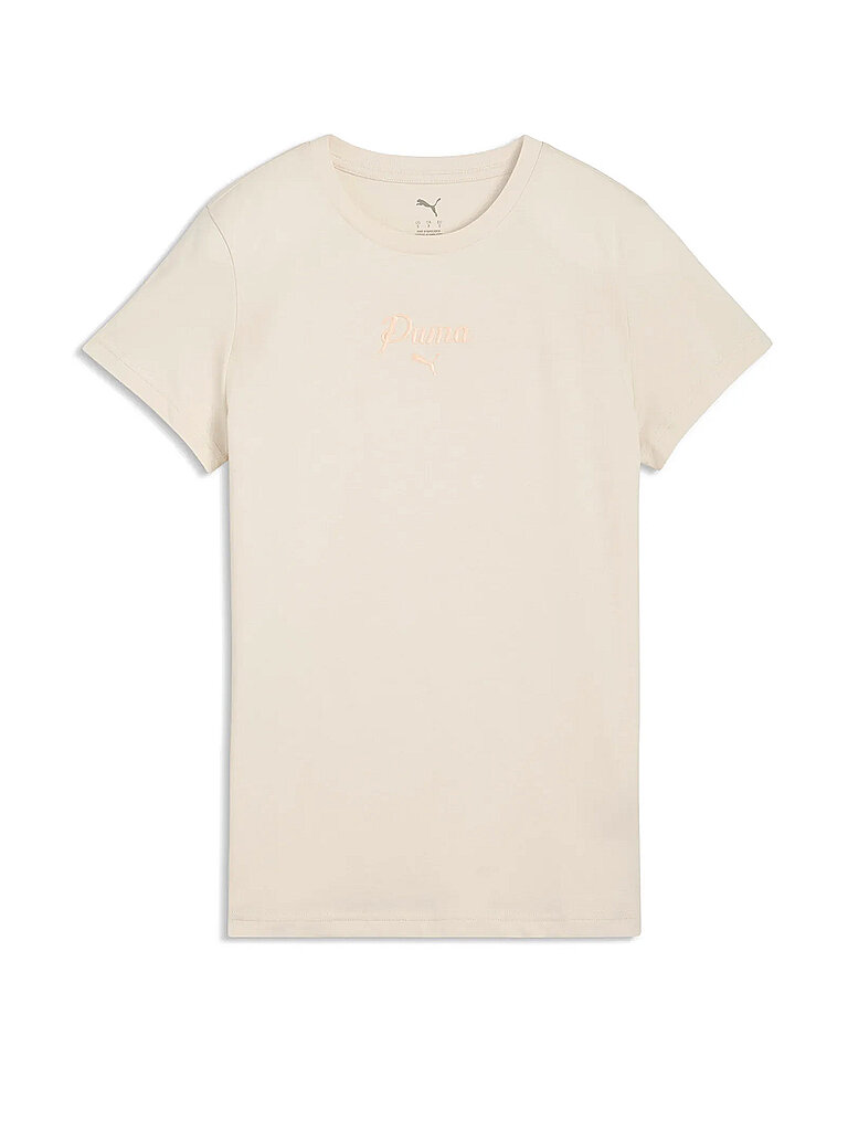 PUMA Damen T-Shirt Essentials Script creme | L — Bild 2