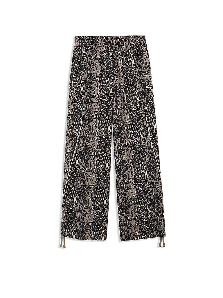 PUMA Damen Jogginghose Animal AOP Wide Leg camel | S