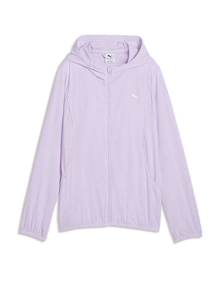 PUMA Damen Fitnessjacke Run Velocity Woven Hoodie lila | XS — Bild 2