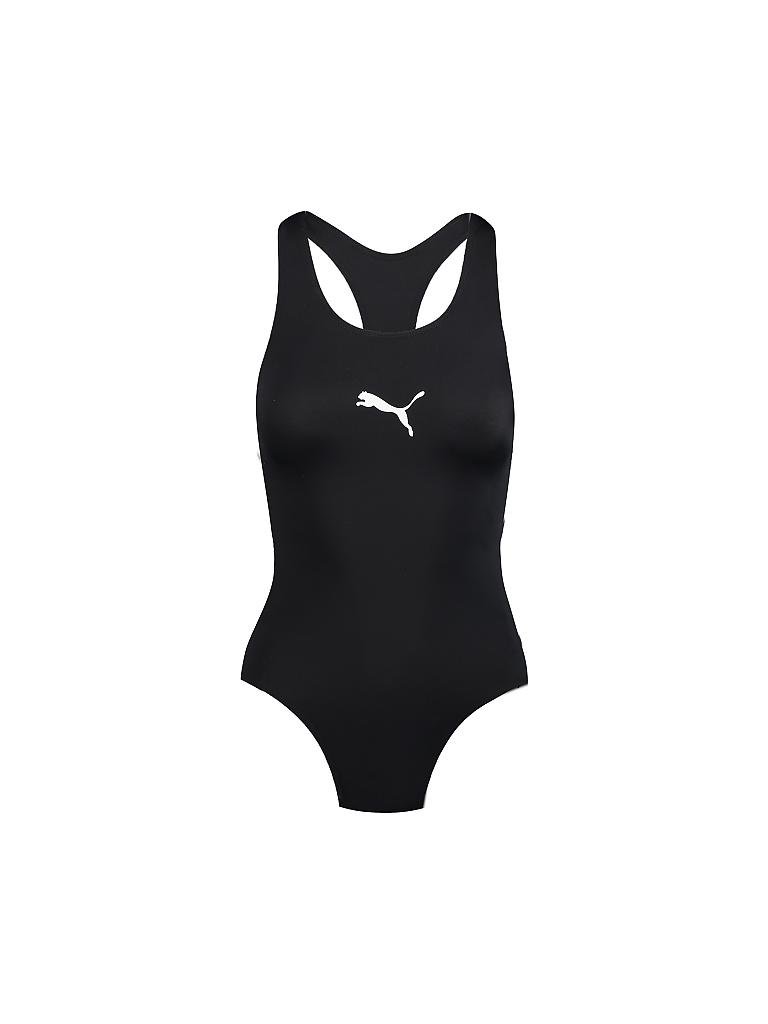 PUMA | Damen Badeanzug Racerback | schwarz