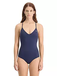 PUMA | Damen Badeanzug V-Neck | dunkelblau