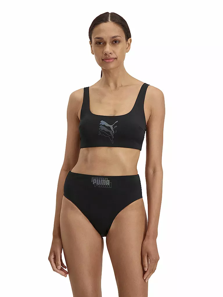 PUMA | Damen Bikinihose High Waist Brief | schwarz