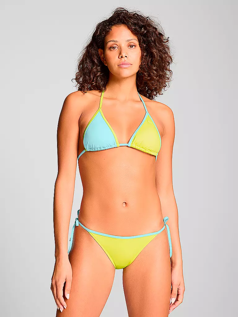 PUMA | Damen Bikinihose mit seitlicher Schnürung | gelb