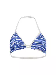 PUMA | Damen Bikinioberteil Printed Triangle | blau