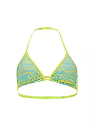 PUMA | Damen Bikinioberteil Printed Triangle | gelb