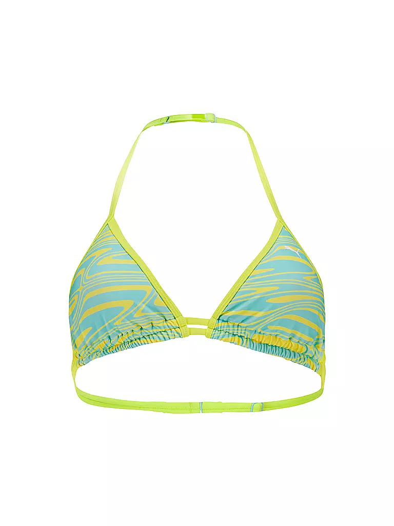 PUMA | Damen Bikinioberteil Printed Triangle | gelb