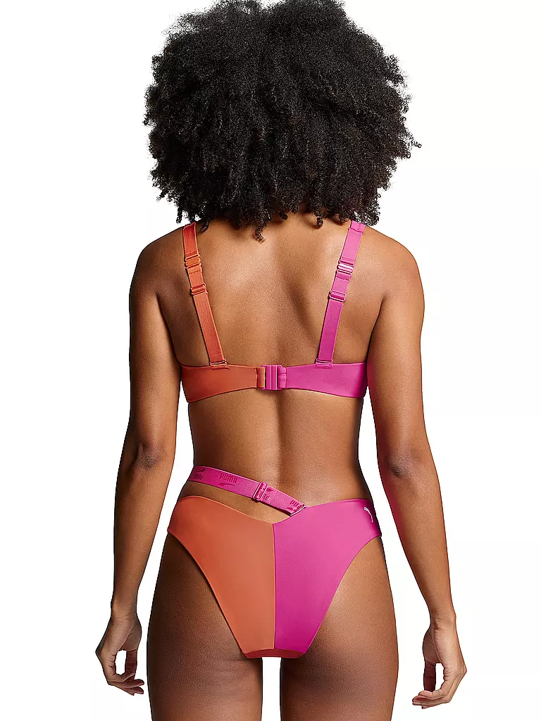 PUMA | Damen Bikinioberteil Swim Colourblock | pink