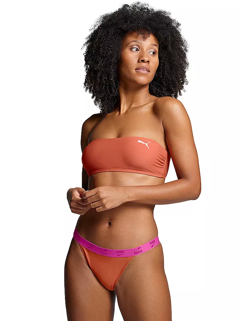 PUMA | Damen Bikinioberteil Swim Colourblock | pink