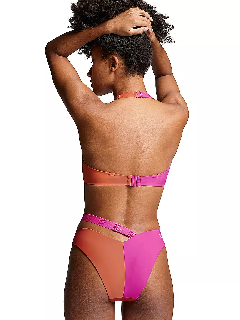 PUMA | Damen Bikinioberteil Swim Colourblock | pink