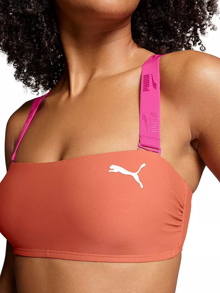 PUMA | Damen Bikinioberteil Swim Colourblock | pink