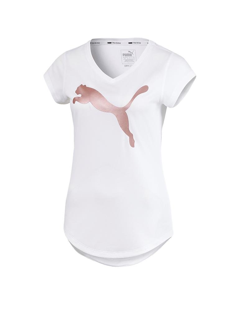 PUMA | Damen Fitness-Shirt Heather Cat | weiß