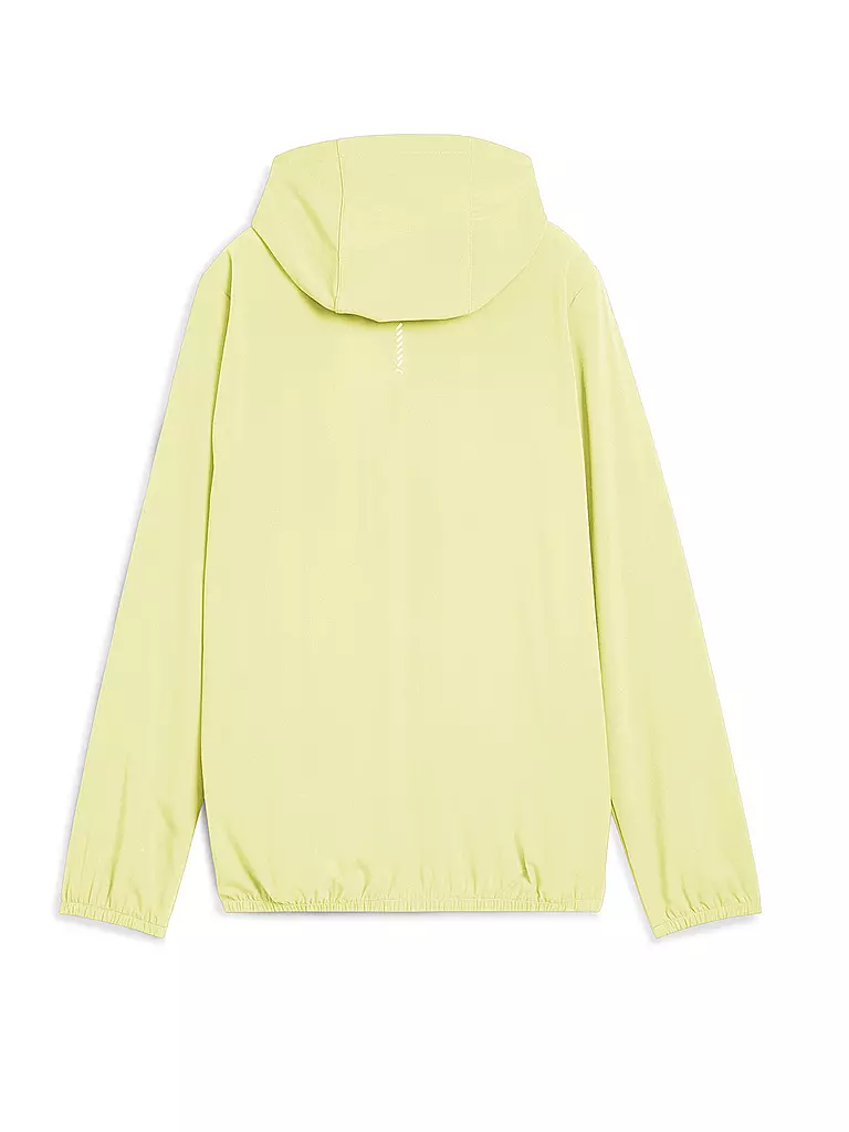 PUMA | Damen Fitnessjacke Run Velocity Woven Hoodie | gelb