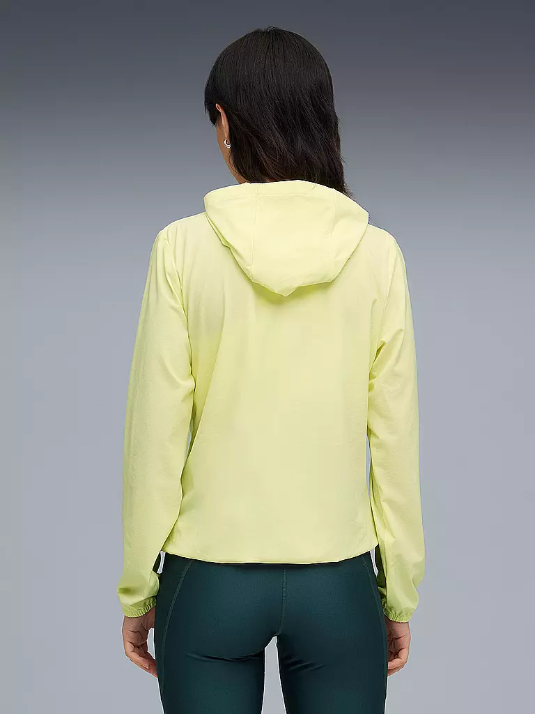 PUMA | Damen Fitnessjacke Run Velocity Woven Hoodie | gelb
